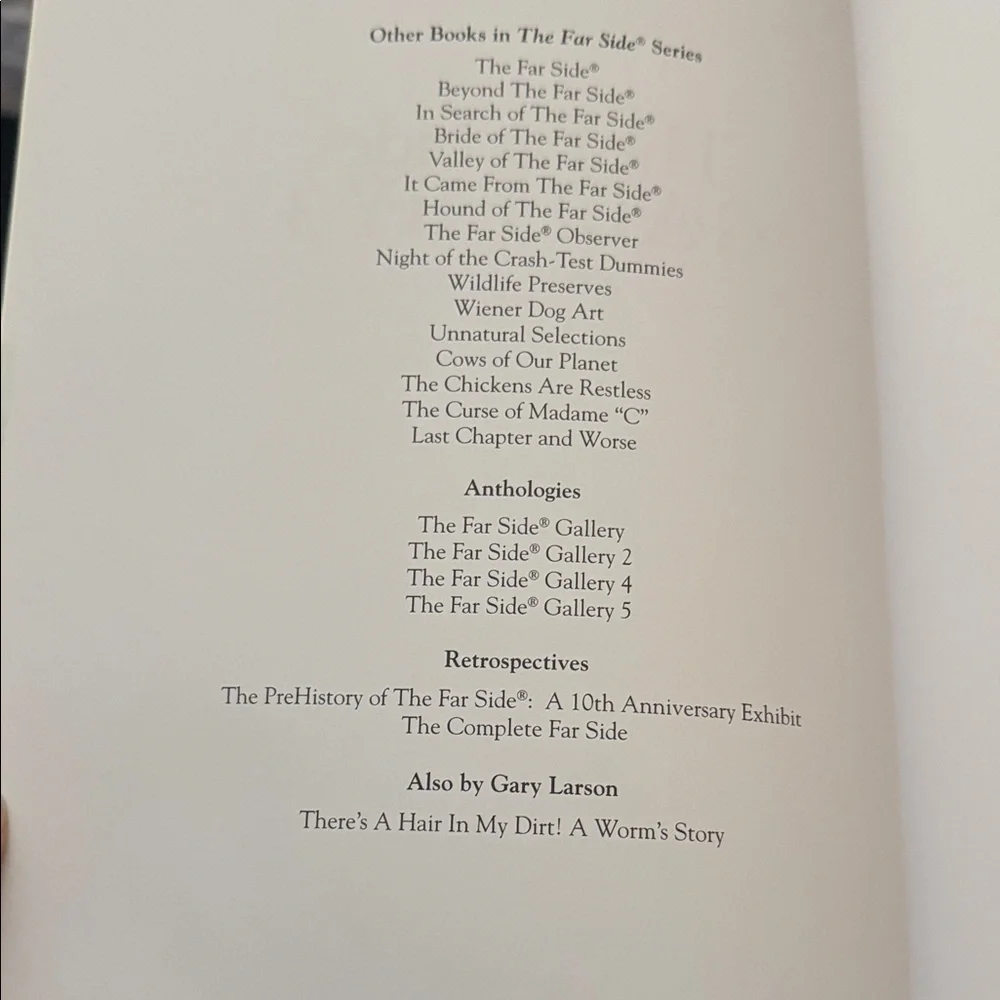 The Far Side Gallery 3 by Gary Larson - Black Cover - Picture 4 of 4